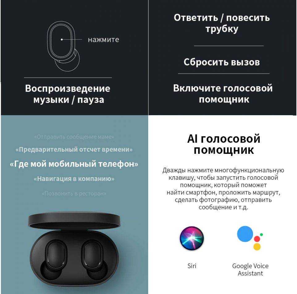 Инструкция xiaomi redmi airdots на русском языке и в pdf